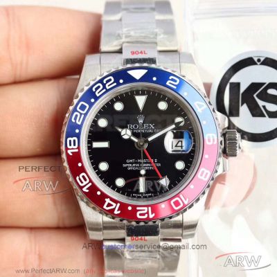 KS Factory 904L Rolex GMT-Master II Pepsi Price - 16710 Black Dial 40 MM 2836 Automatic Watch